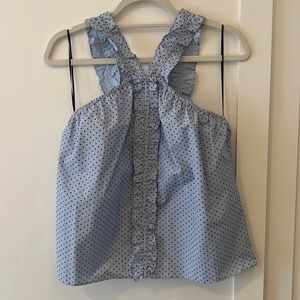 Anthropologie Waverly Grey Top